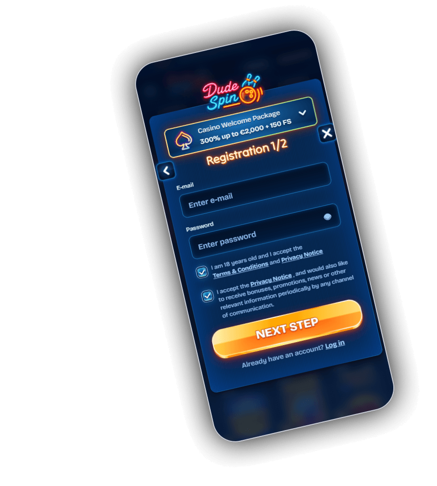 DudeSpin Casino Registration UK